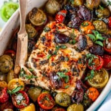 Easy Mediterranean Baked Feta - Aberdeen's Kitchen