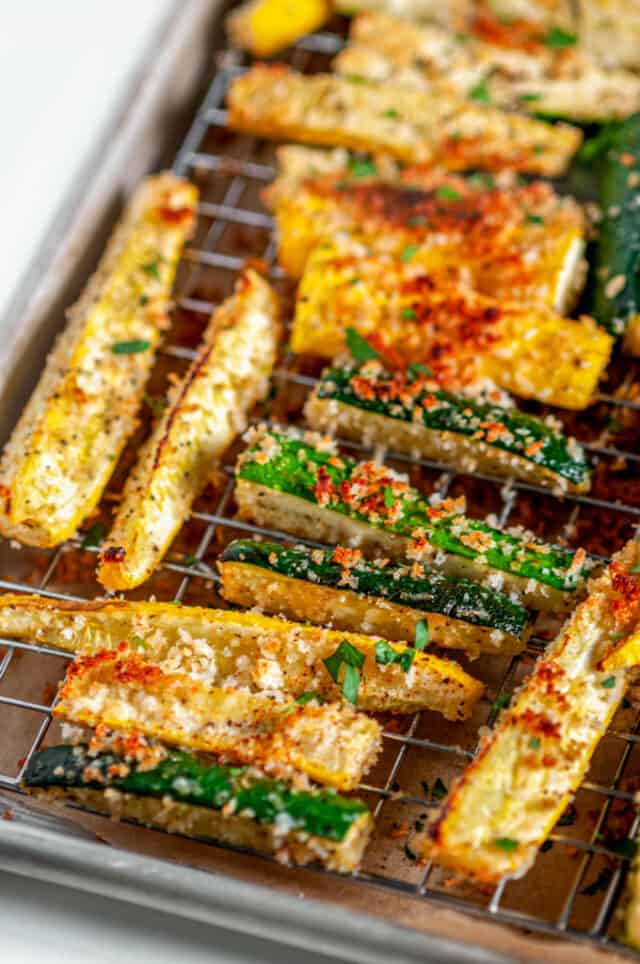 Panko Crusted Baked Zucchini Fries - Aberdeen's Kitchen