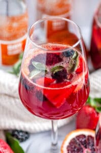 Sparkling Rosé Blood Orange Sangria - Aberdeen's Kitchen