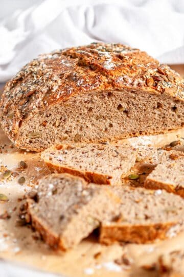 No Knead Multigrain Bread - Aberdeen's Kitchen