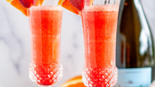 Sunrise Strawberry Mimosa Recipe - Baker by Nature