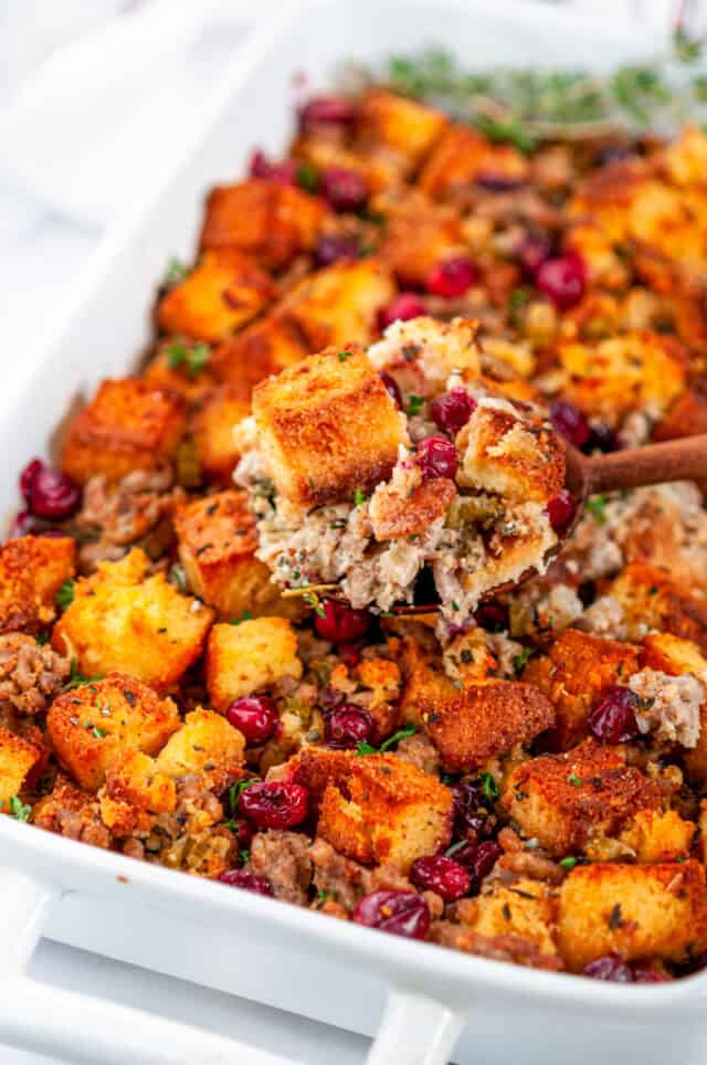 Cornbread Sausage Stuffing Aberdeen S Kitchen   Cornbread Sausage Stuffing 7 640x964 