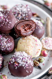 Dark Chocolate Rose Truffles - Aberdeen's Kitchen