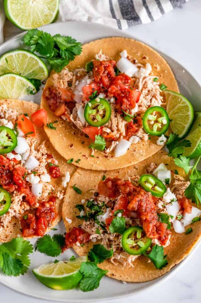 Easy Instant Pot Chicken Tacos - Aberdeen's Kitchen