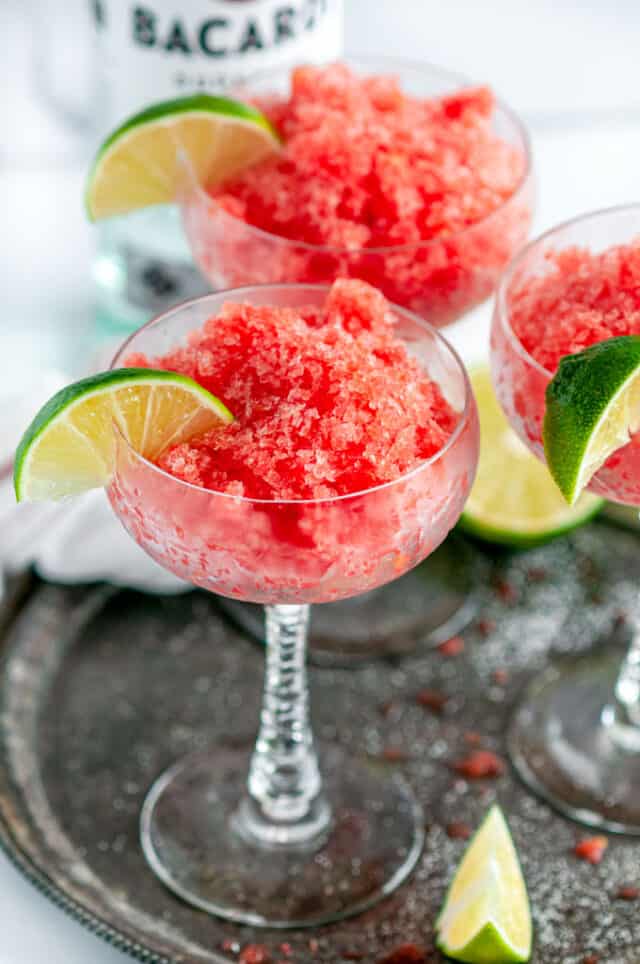 Summertime Boozy Watermelon Granita - Aberdeen's Kitchen