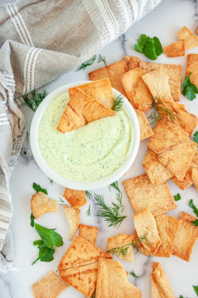 Creamy Garlic Herb Cheese Dip - Aberdeen's Kitchen