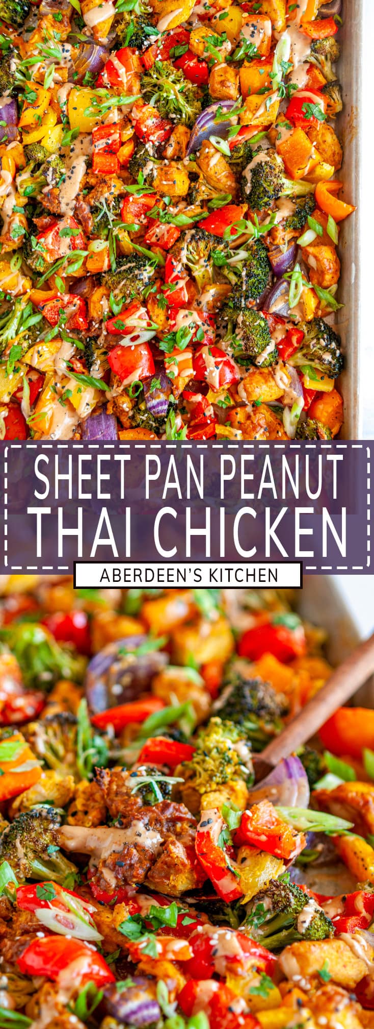 Sheet Pan Thai Chicken Dinner - Aberdeen's Kitchen