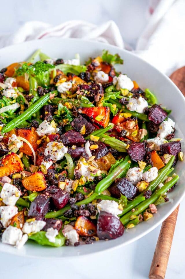 Roasted Beet Green Bean Salad Aberdeens Kitchen