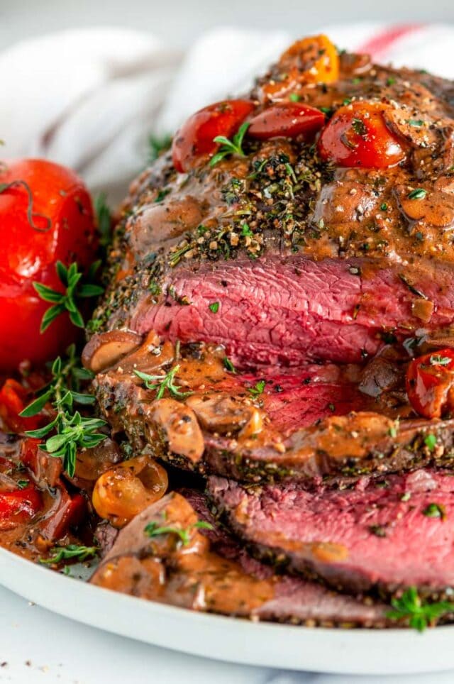 Pepper Crusted Top Sirloin Beef Roast - Aberdeen's Kitchen