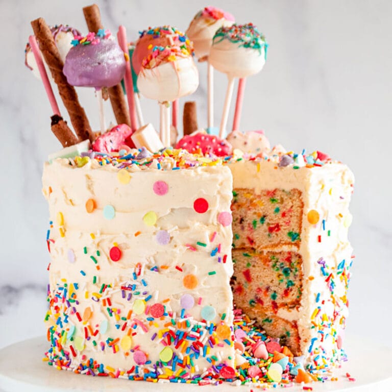 Birthday Surprise Confetti Cake - Aberdeen's Kitchen