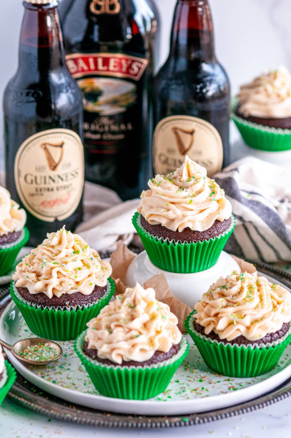 Guinness Chocolate Cupcakes With Bailey's Buttercream Frosting ...