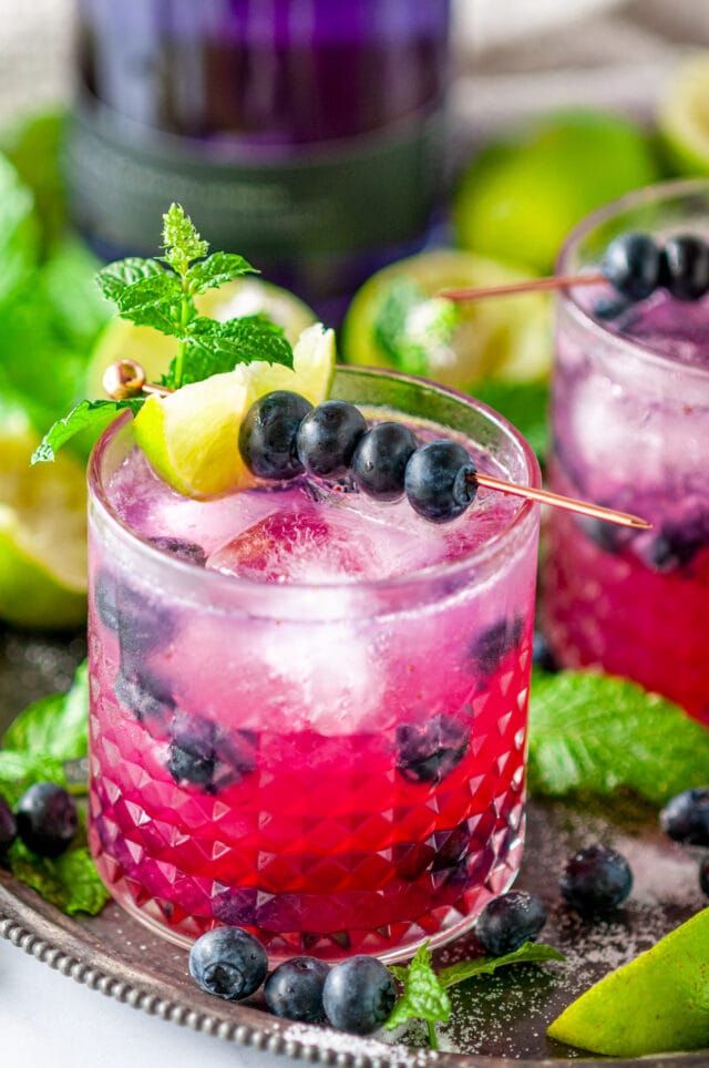 Blueberry Gin Mojito Cocktail - Aberdeen's Kitchen