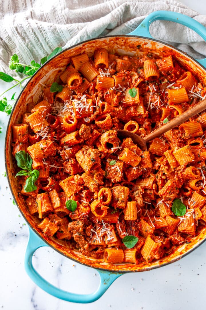 Creamy Spicy Sausage Pasta - Aberdeen's Kitchen