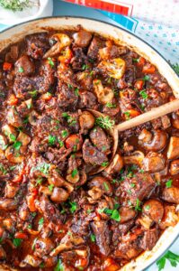 Julia Child S Beef Bourguignon Aberdeen S Kitchen   Julia Childs Boeuf Bourguignon 2 199x300 